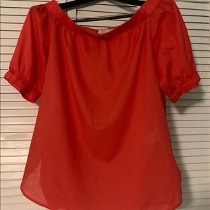 Michael Kors red off the shoulder top!